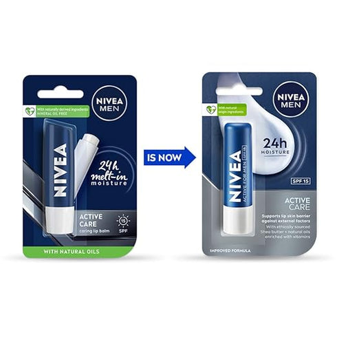 Nivea Men's Active Care Lip Balm Spf 15